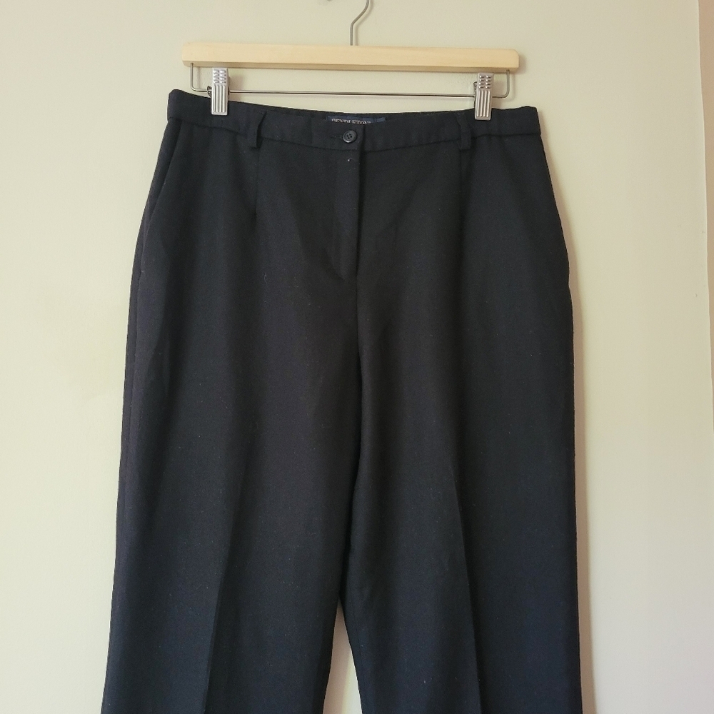 Pendleton Women's Seasonless Wool Straight Leg Trouser Pants Black Size 10 - Picture 4 of 9
